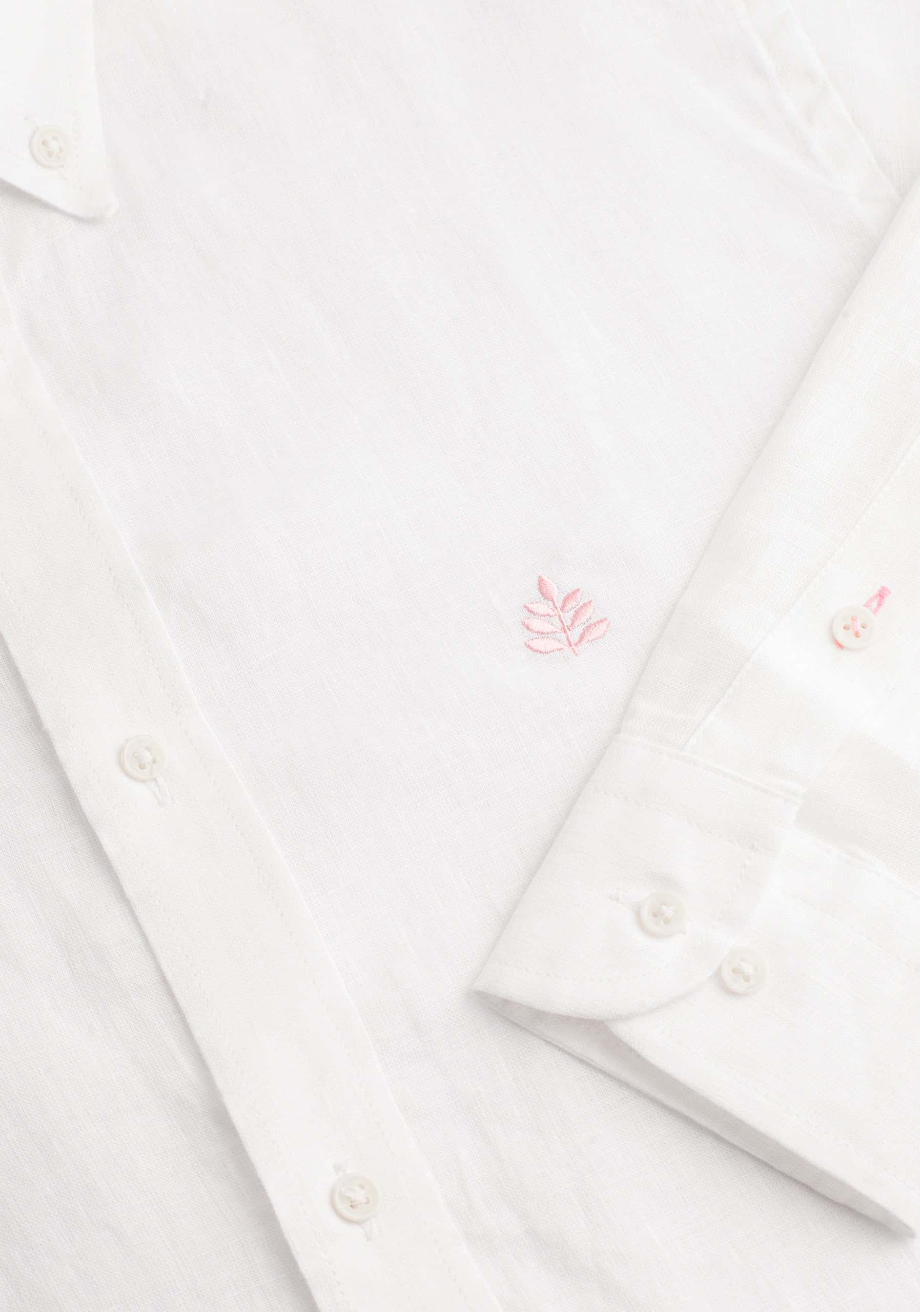 Camisa H CBD Lino L-Ros Blanco - miniatura 2
