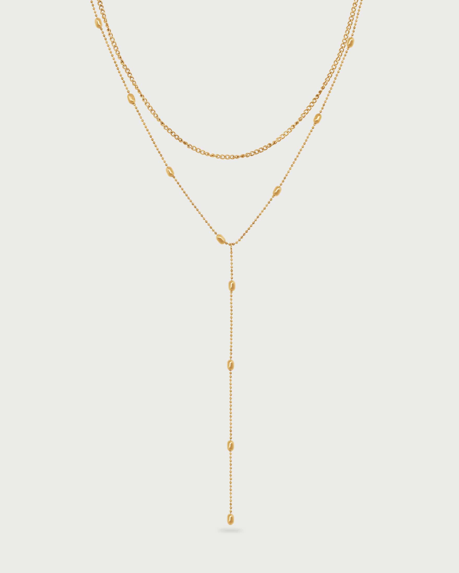 Collar Largo Doble Oval - miniatura 1