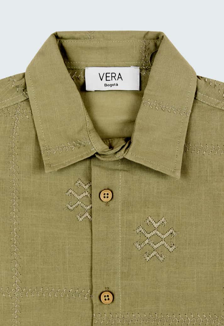 CAMISA SAKO VERDE - miniatura 6