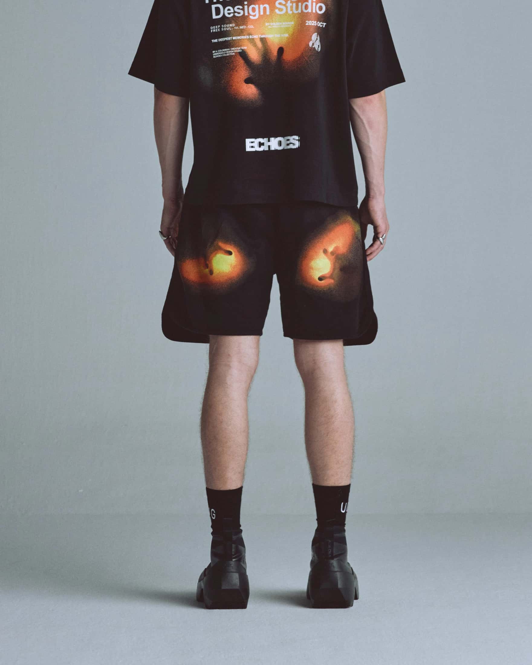 Echoes Pulse Biased Shorts Black - miniatura 7