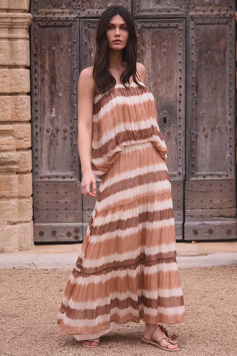 Vestido new aleshia peanut