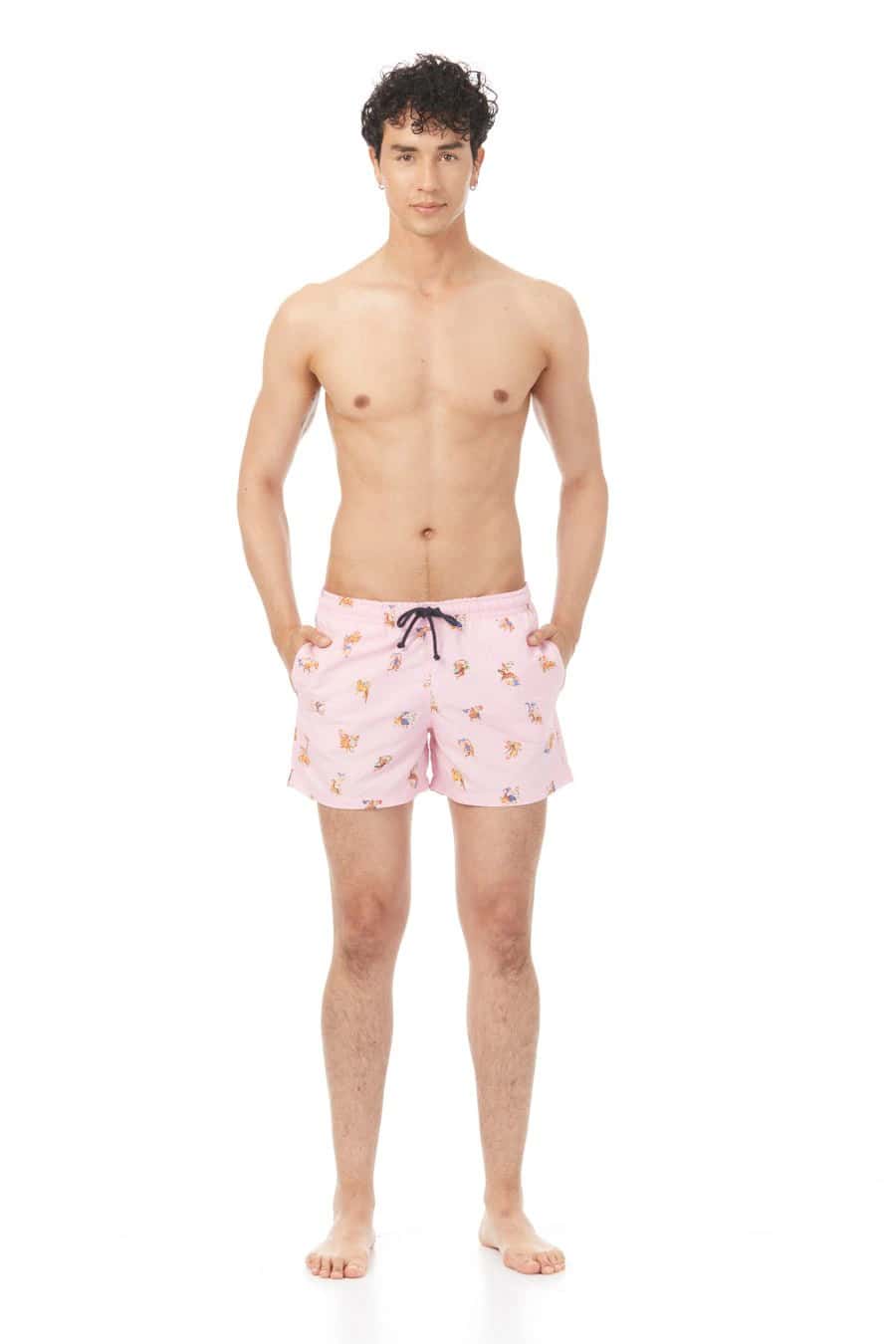 Men's separate lorenzo swim trunk pink