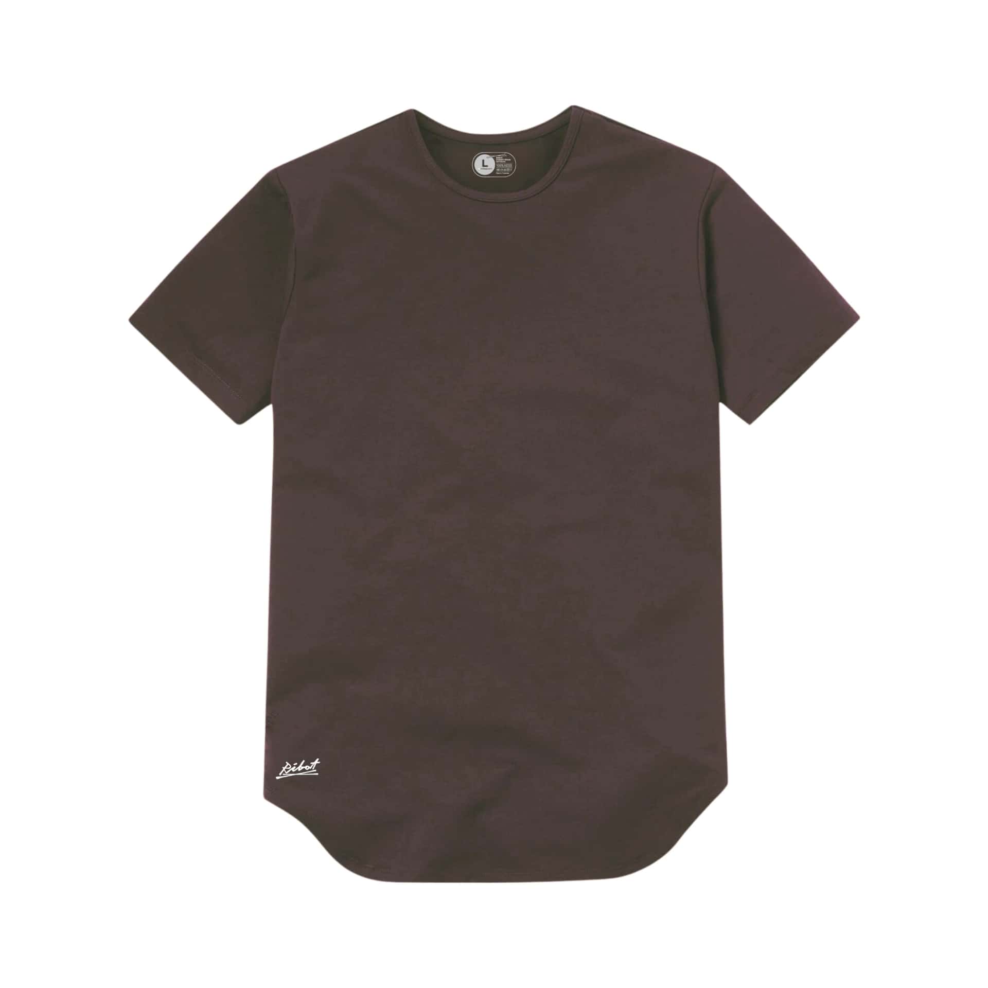 Camiseta Básica Curve Café Oscuro