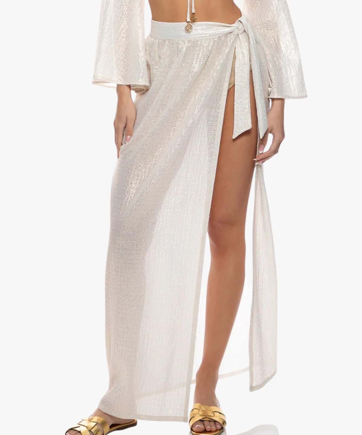 Celestial Tides Long Wrap Skirt