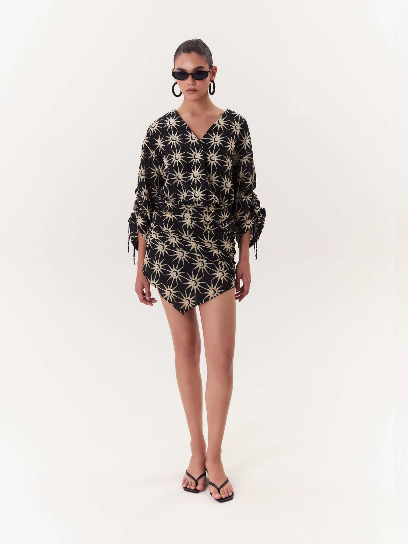 Wrap Dress Solar - Negro