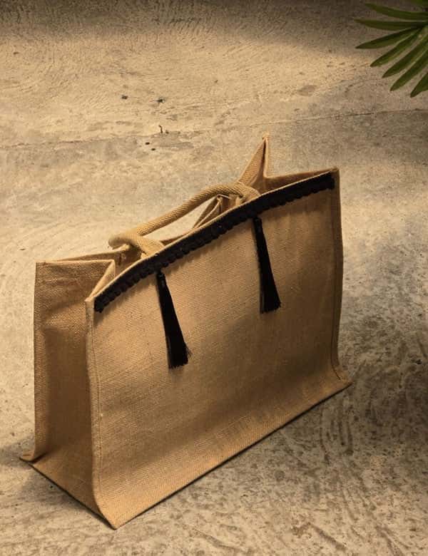 Bolso Beige con Negro