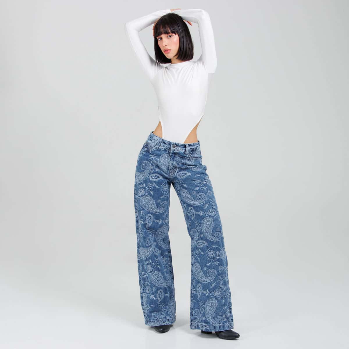 Jean Wide Leg Ax-3108 Rigido