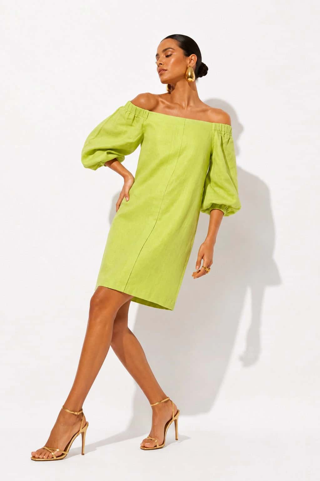 Vestido Creta Ii Verde Limon - miniatura 2