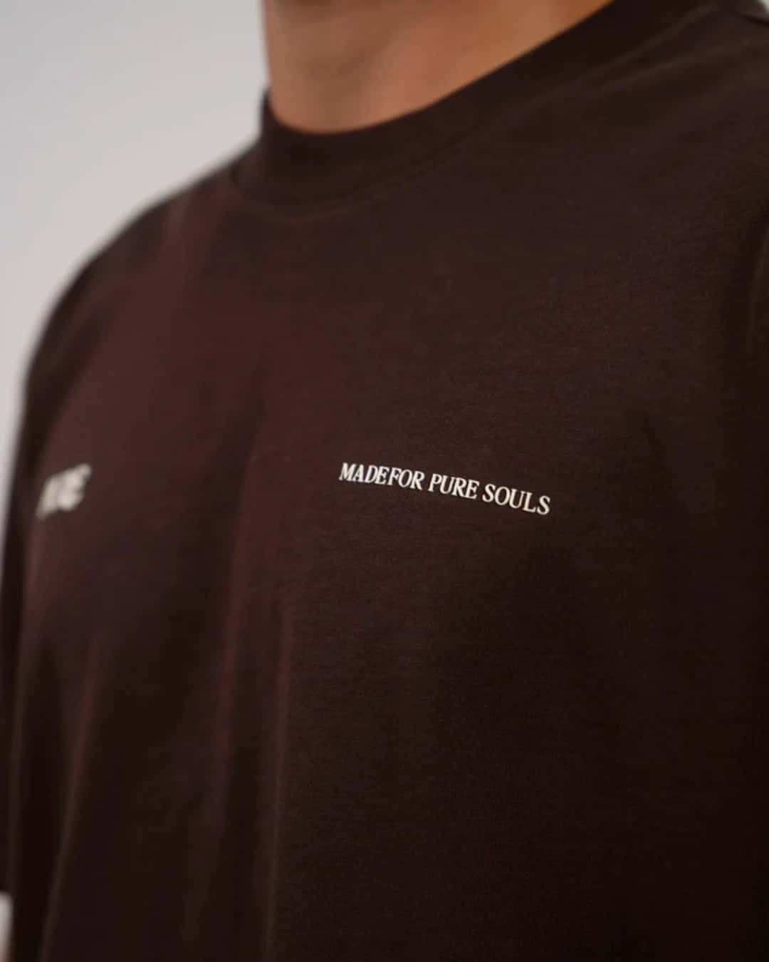 PURE BROWN REGULAR T-SHIRT - miniatura 3