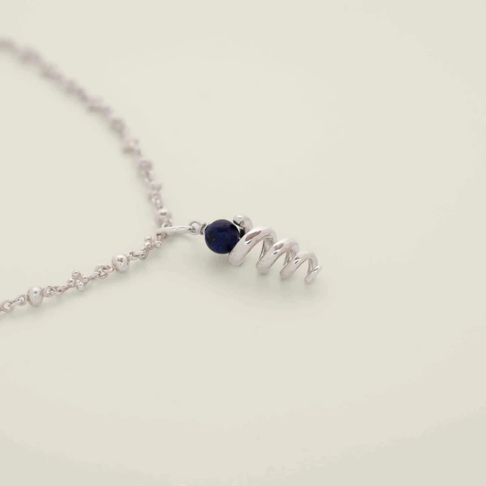 Kundali Pendant Lapis Silver