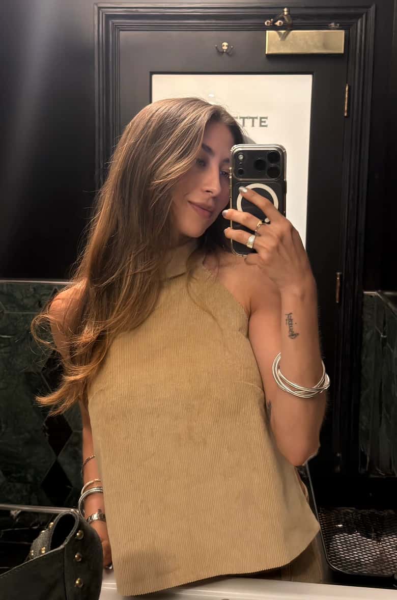 Top Passo Corduroy Halter | Camel - miniatura 4