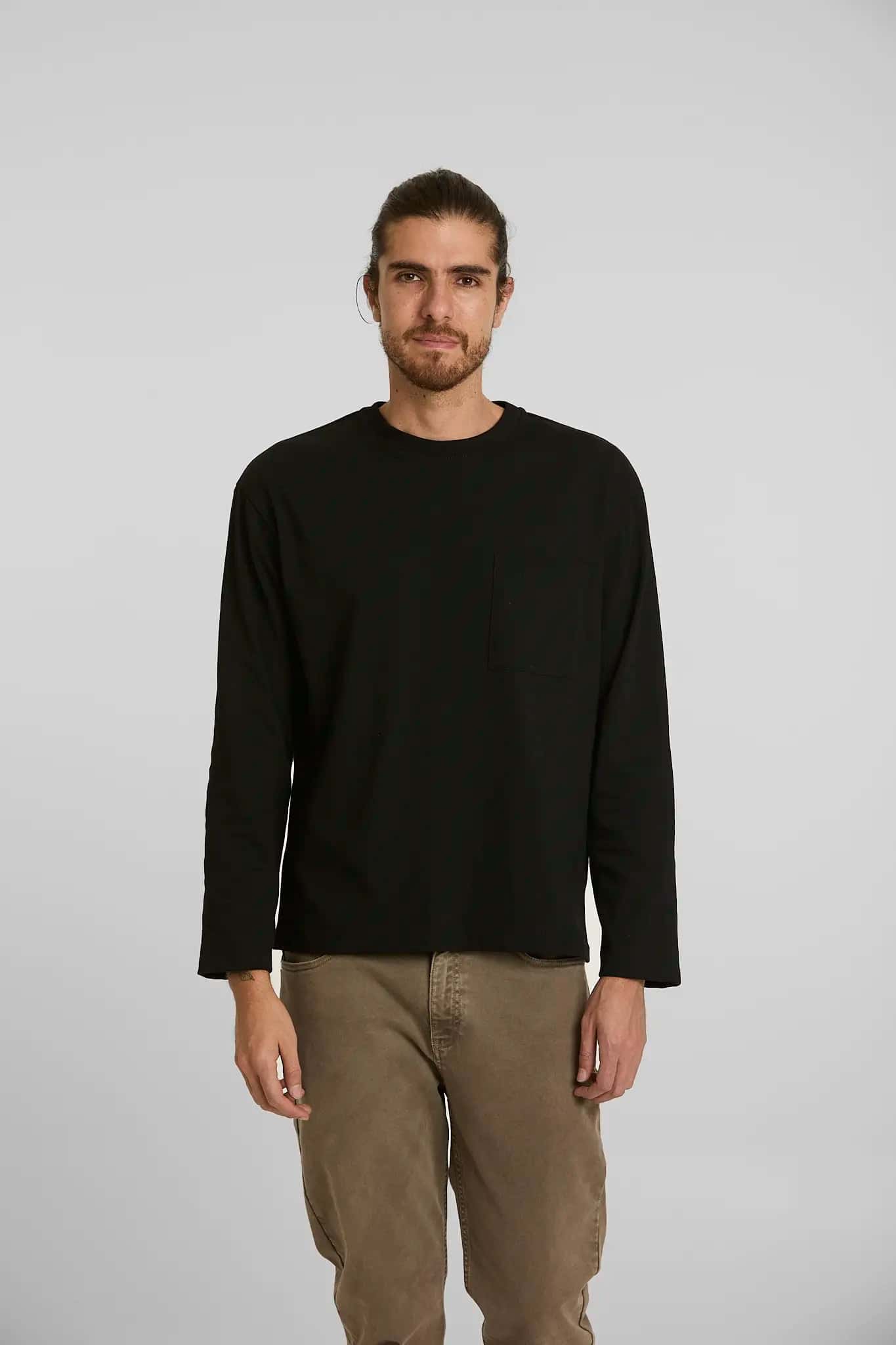 Camiseta Manga Larga Negra