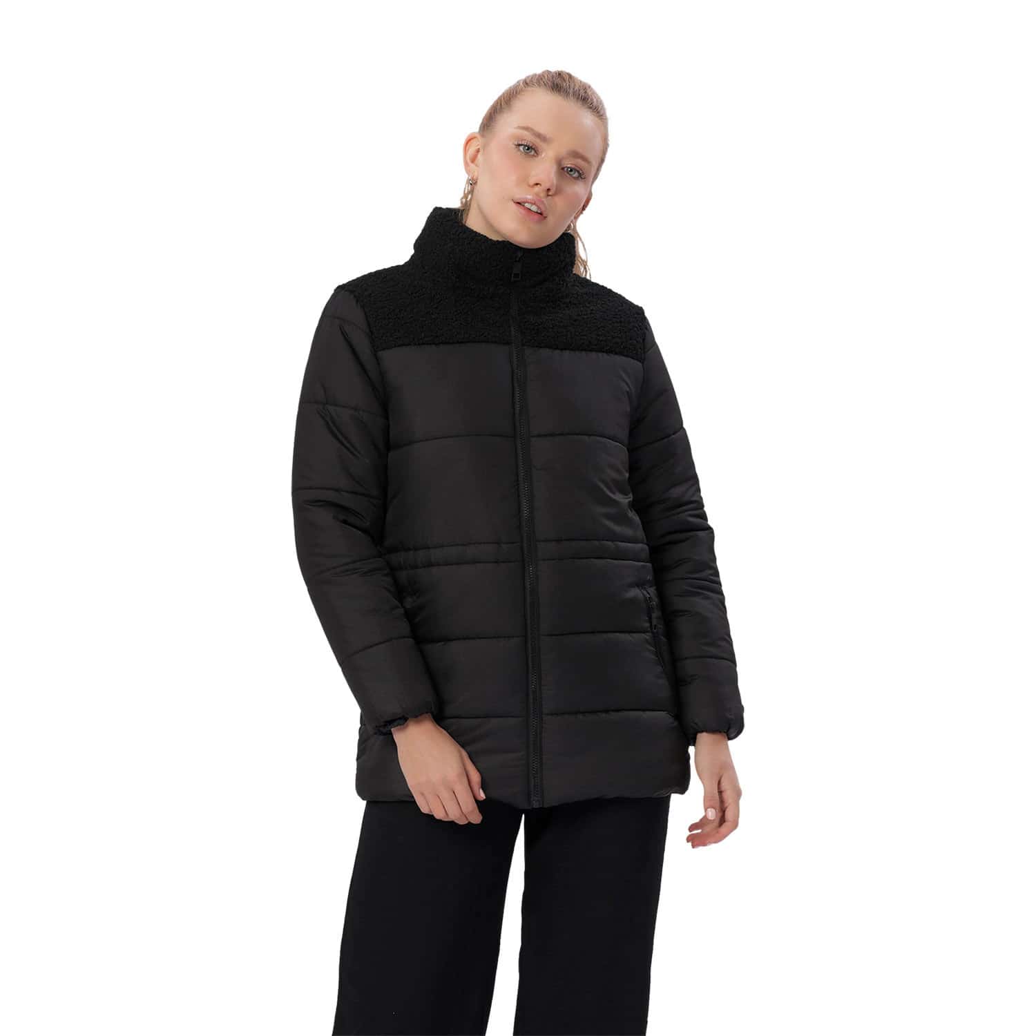 Chaqueta Acolchada para Mujer Black Negra