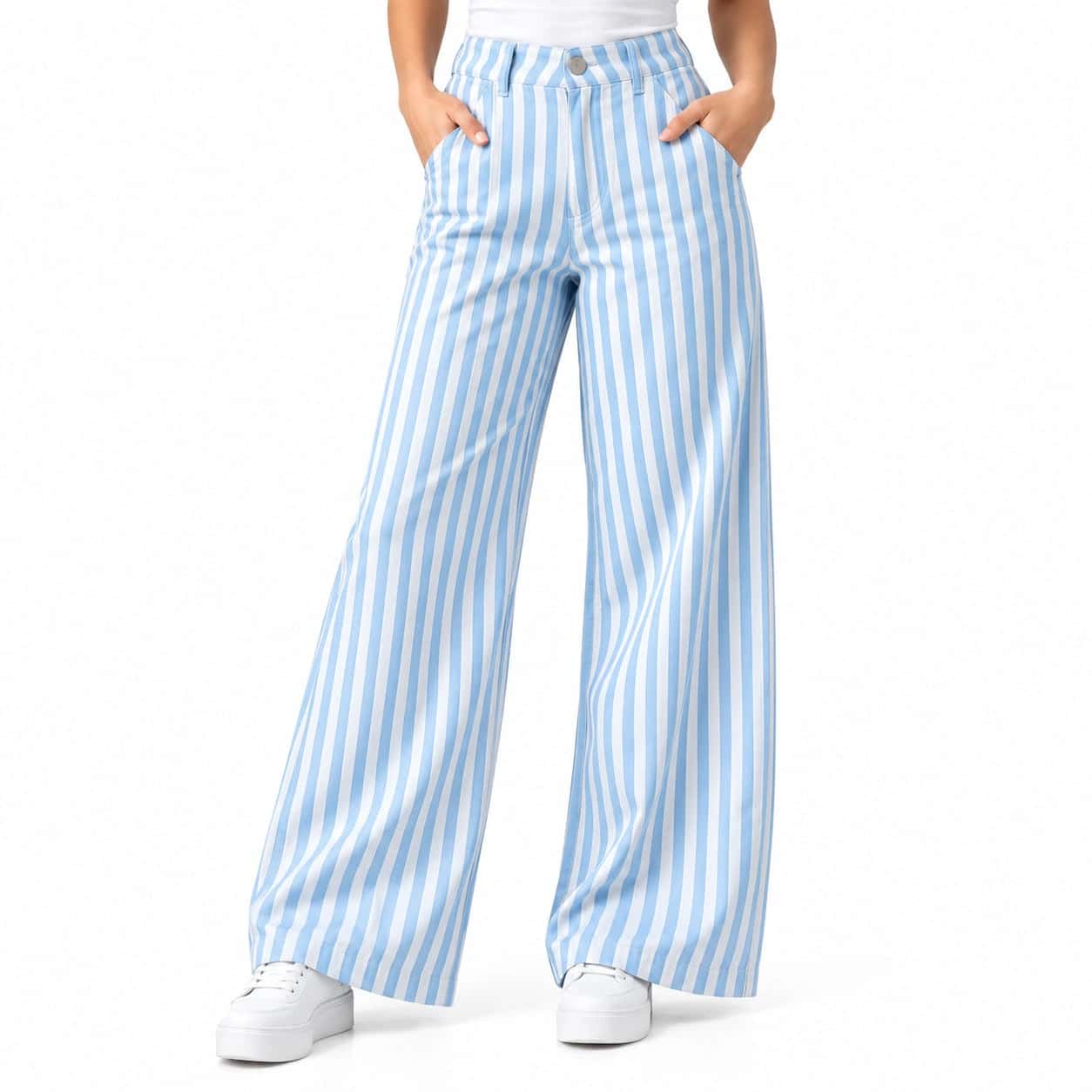 Pantalón Wide Leg Azul Ax-3213 Premium - miniatura 4
