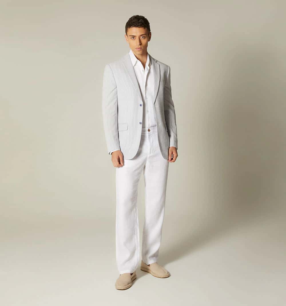 Pantalón para hombre tipo chino en lino