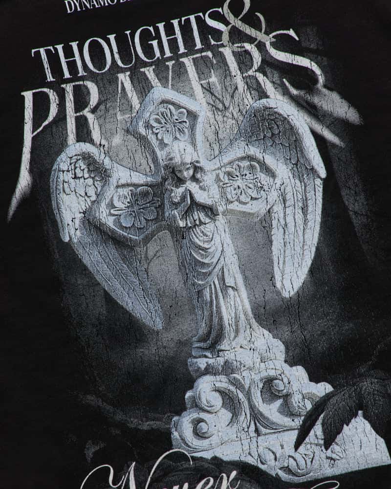 Camiseta Negra Oversize Silent Prayers - miniatura 4