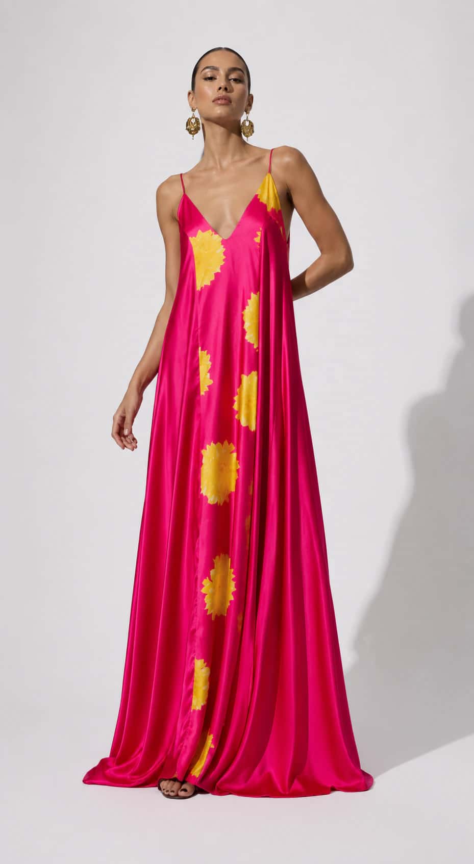 Vestido Lilla Fondo Fucsia - miniatura 1