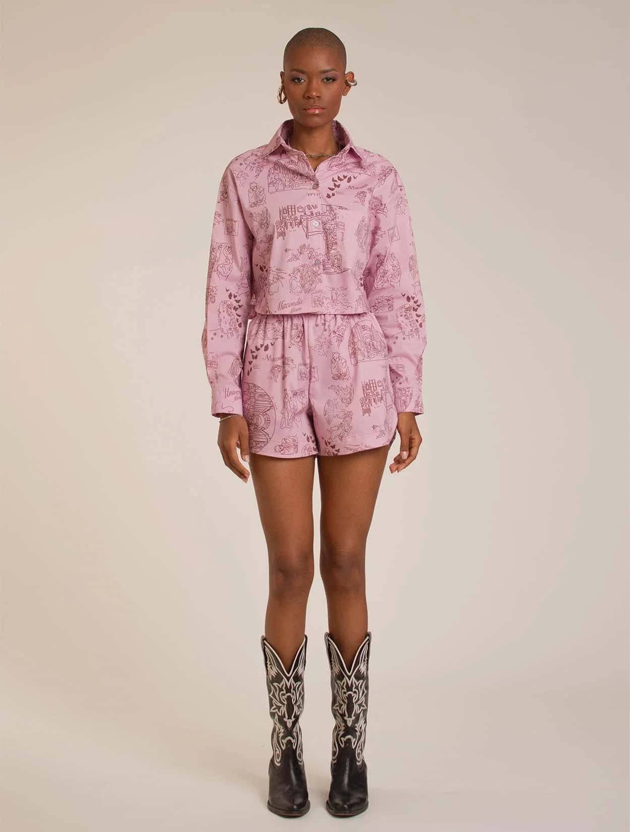 CAMISA CICLO ROSA - miniatura 1