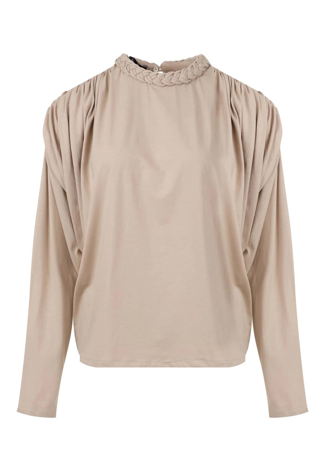 LONG SLEEVE BRAIDED T-SHIRT