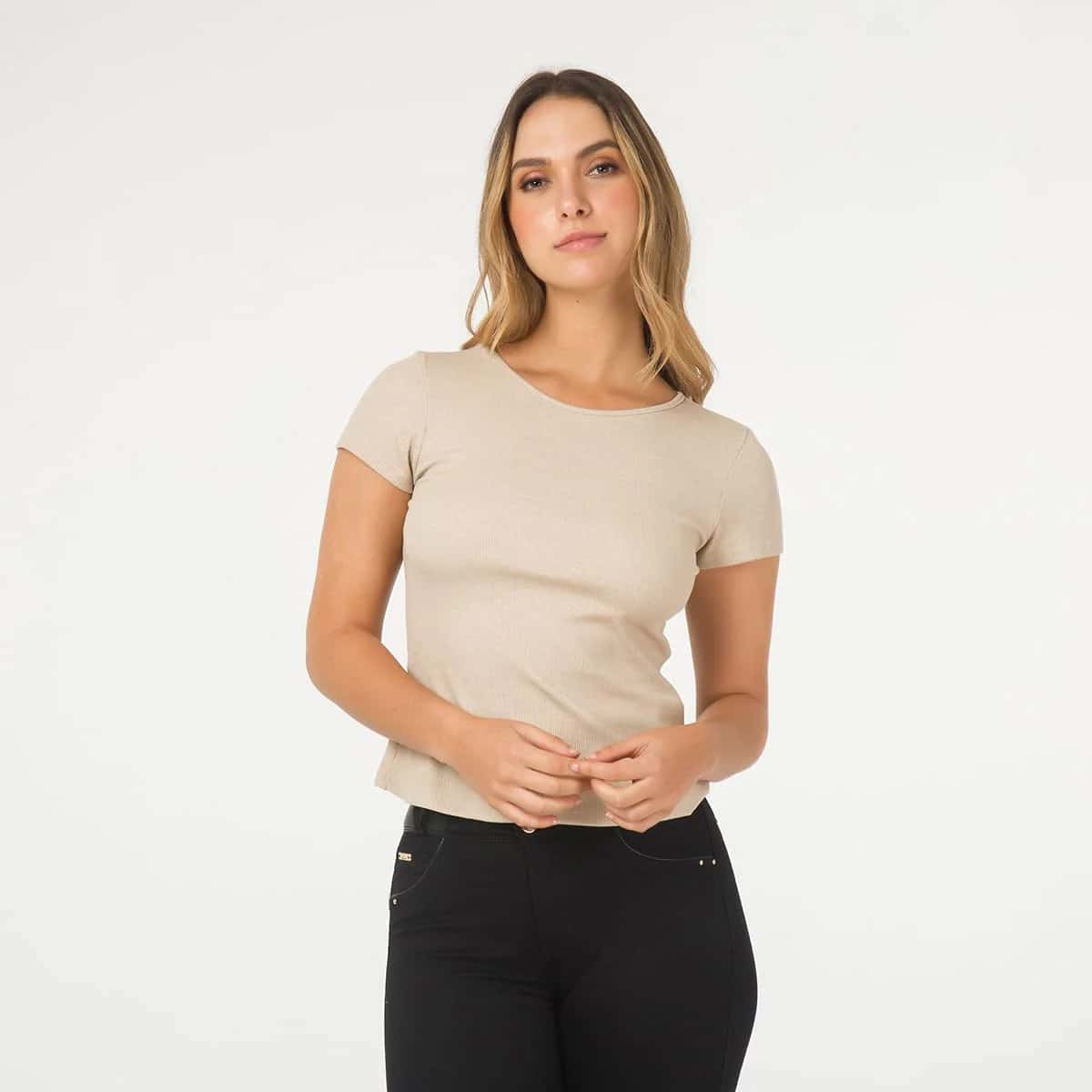 Camiseta Basica Cuello Redondo Melisa