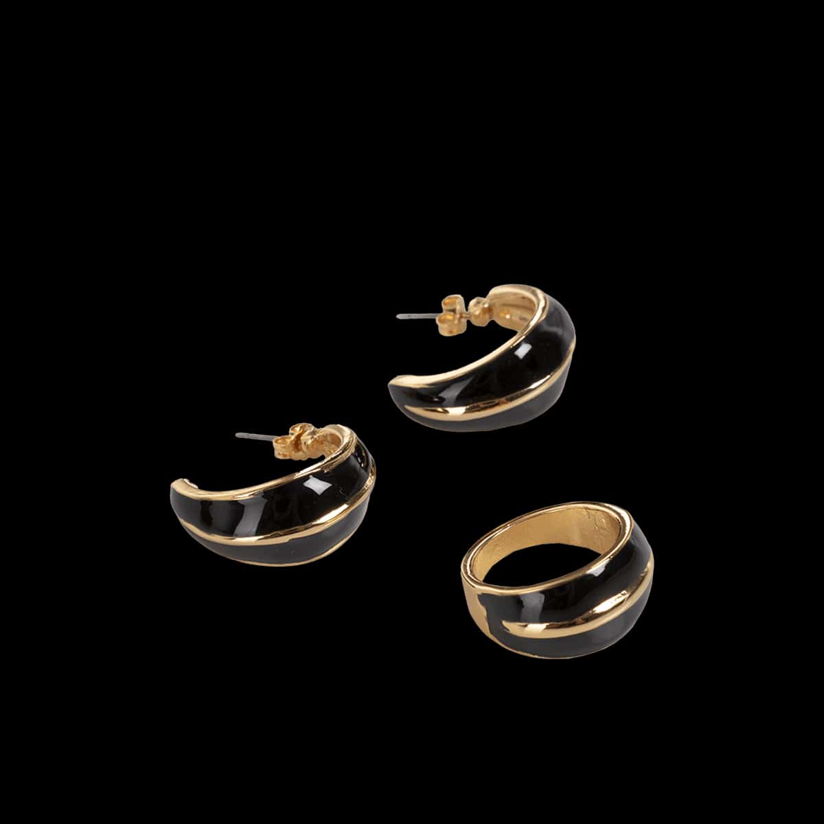 KIT DE ARETES Y ANILLO PARA MUJER BOLONIA