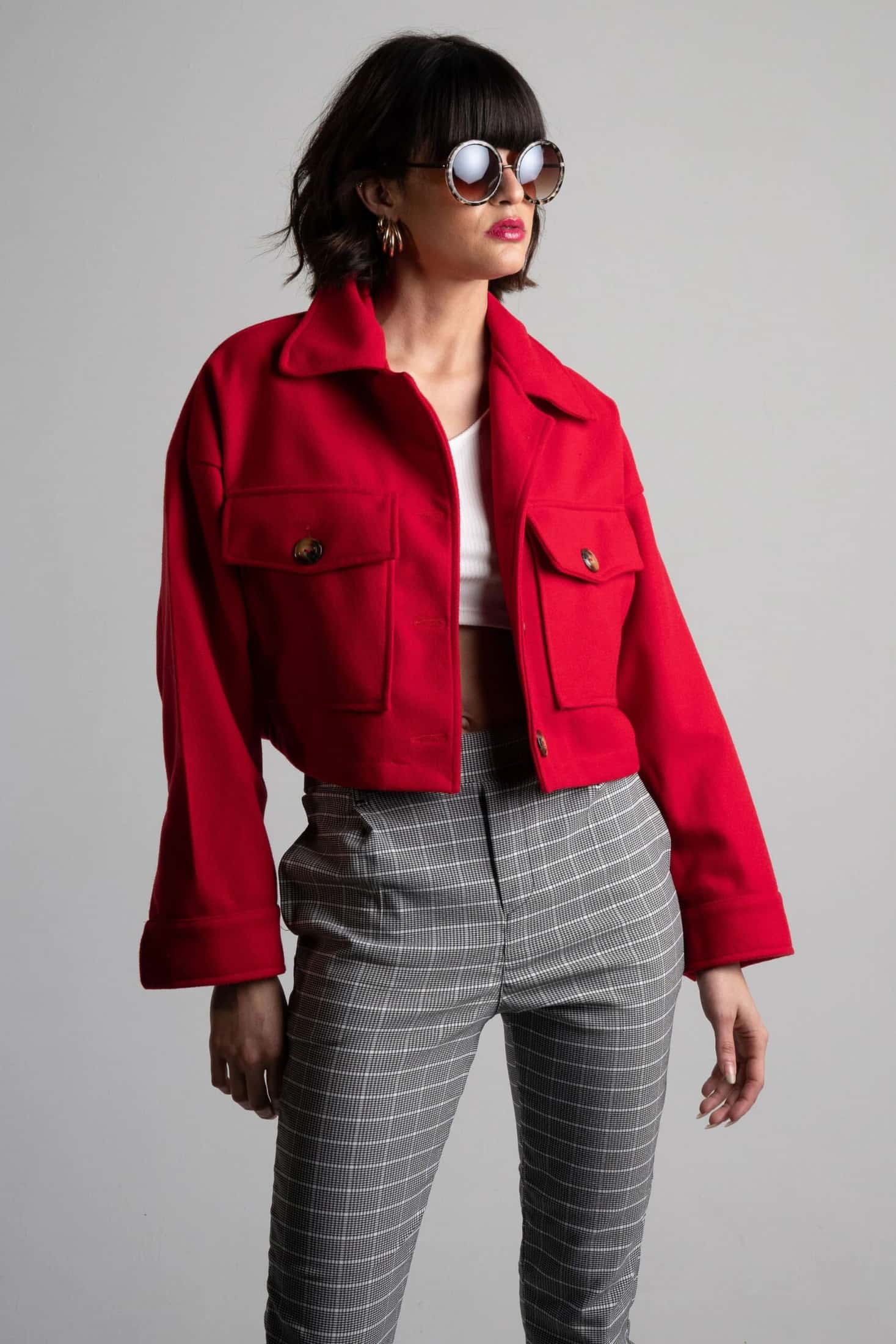 Abrigo Corto Rojo