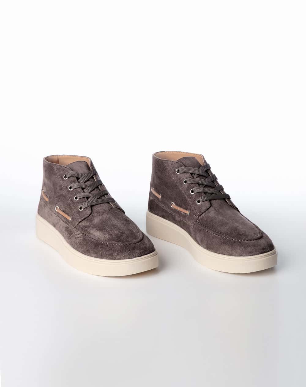 Zapato caña media casual tipo gamuza hombre