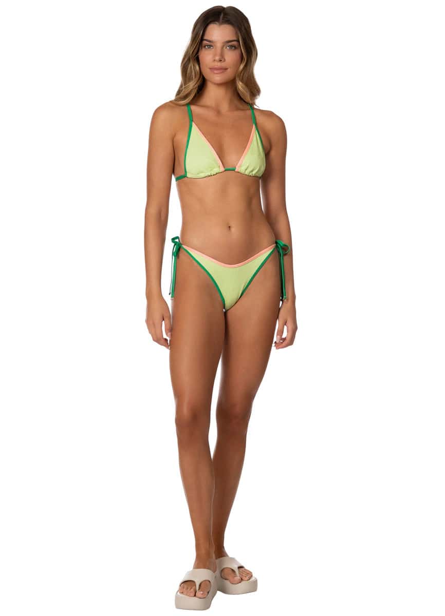 Maaji Green Symphony Ginger Sliding Triangle Bikini Top - miniatura 4