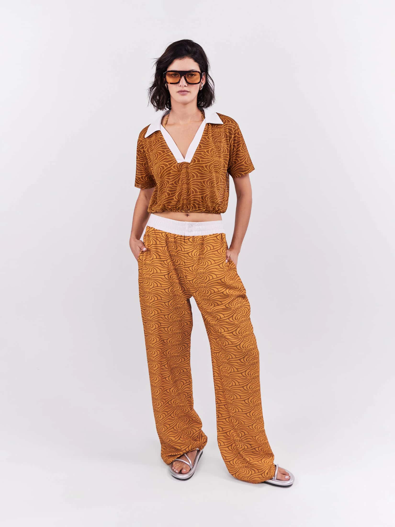 Pantalón Elastico Suave - Ocre