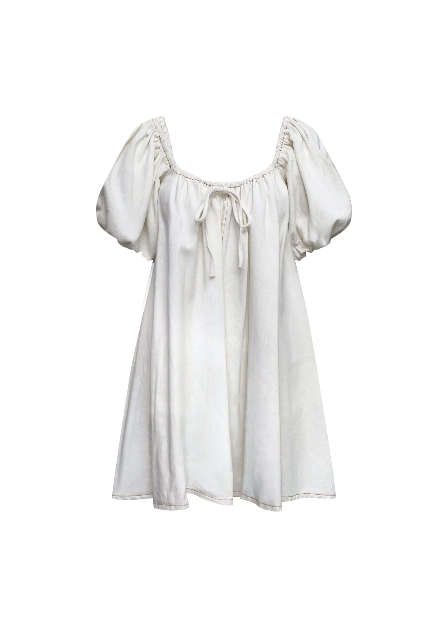 Vestido denim blanco