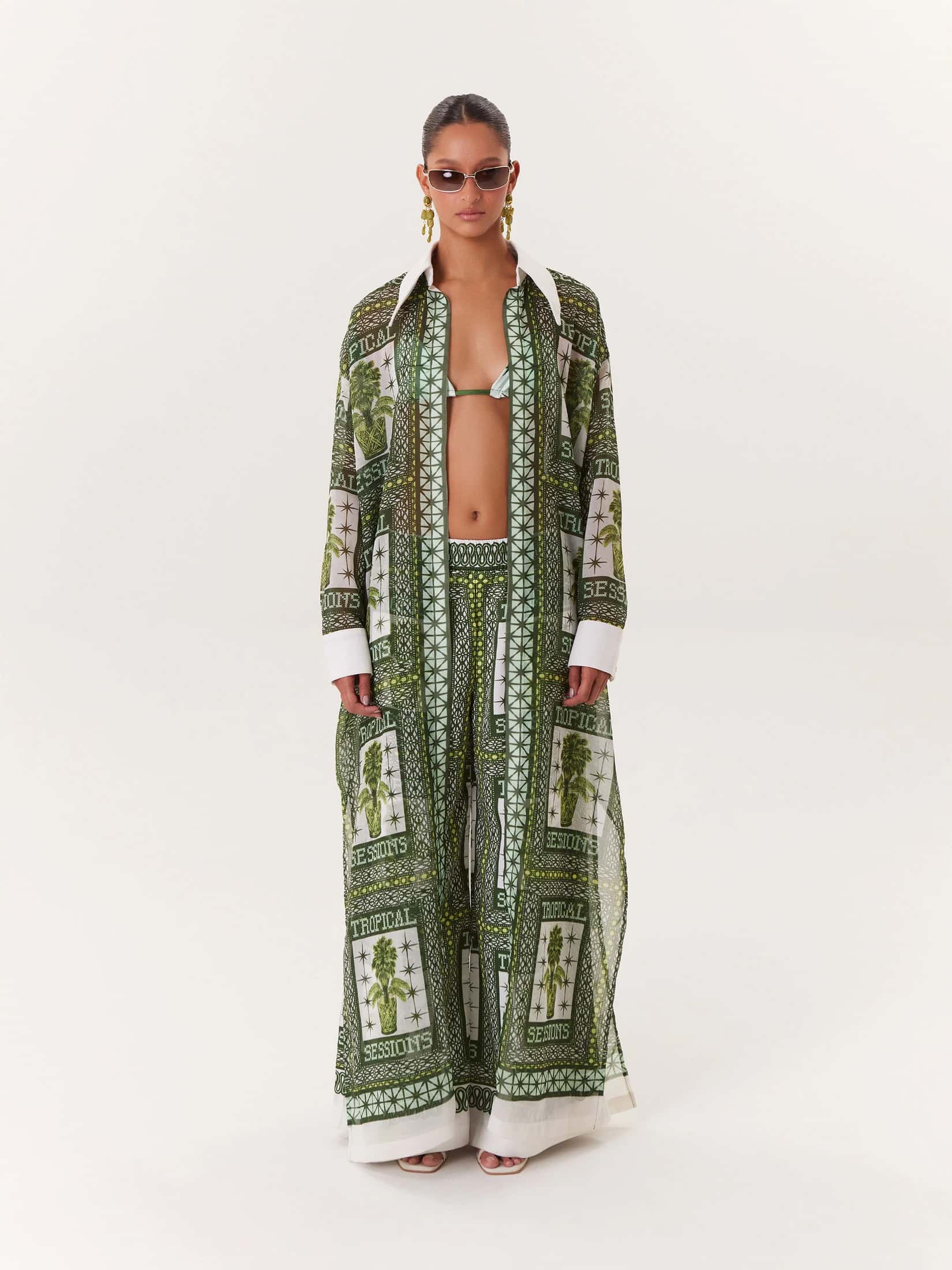 Kimono Tropical - Verde