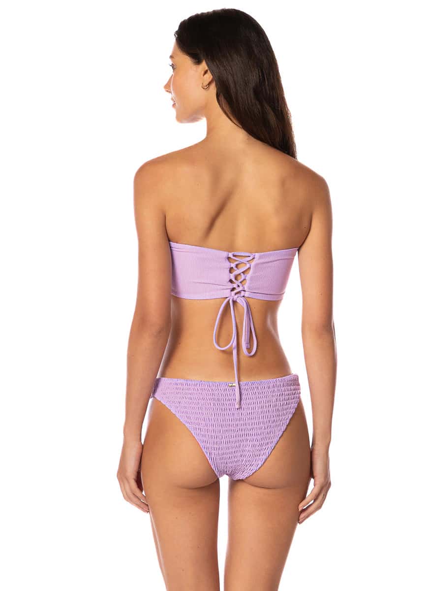 Maaji Purple Lavender Flirt Low Rise Thin Side Bikini Bottom