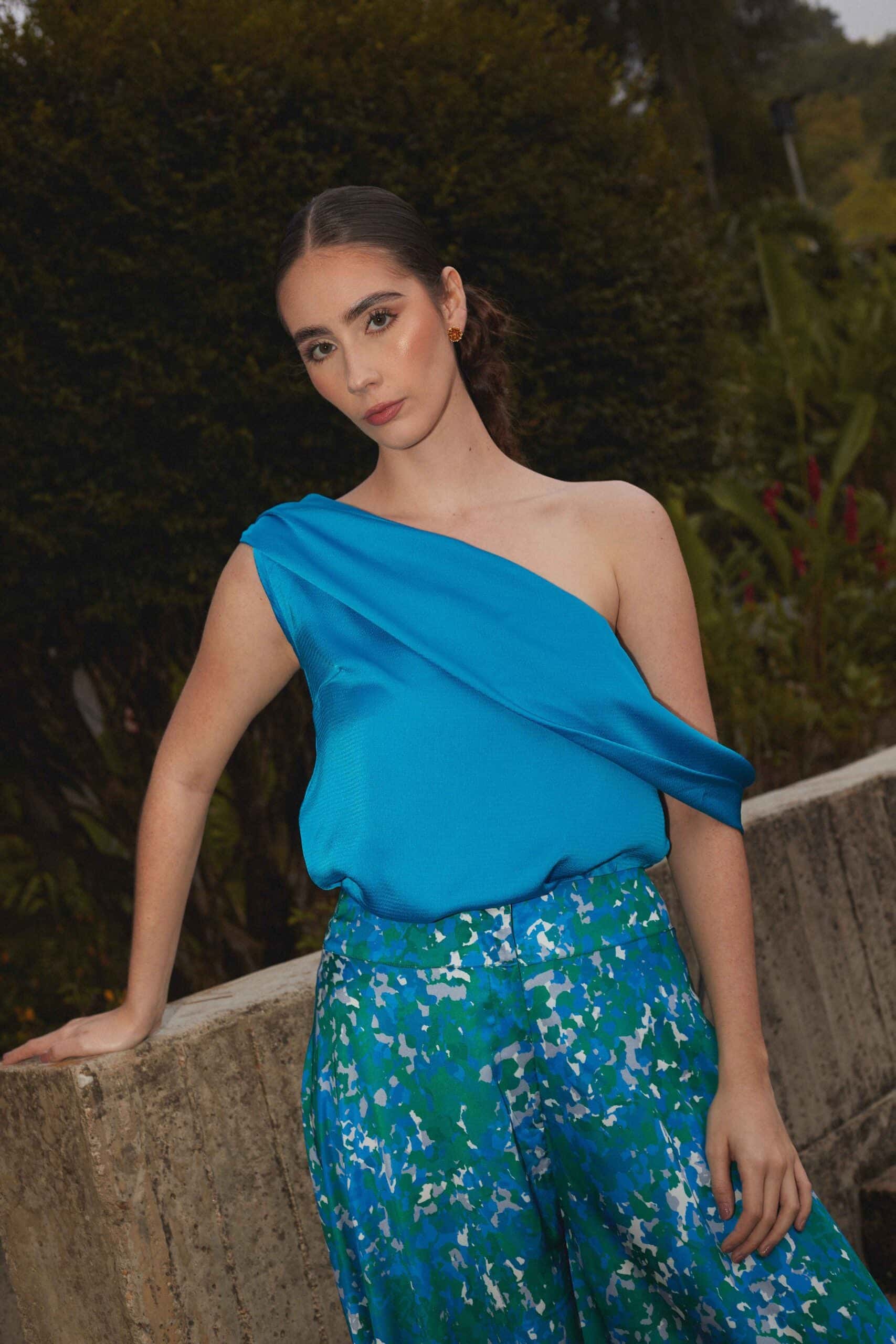 Blusa Norcasia Turquesa