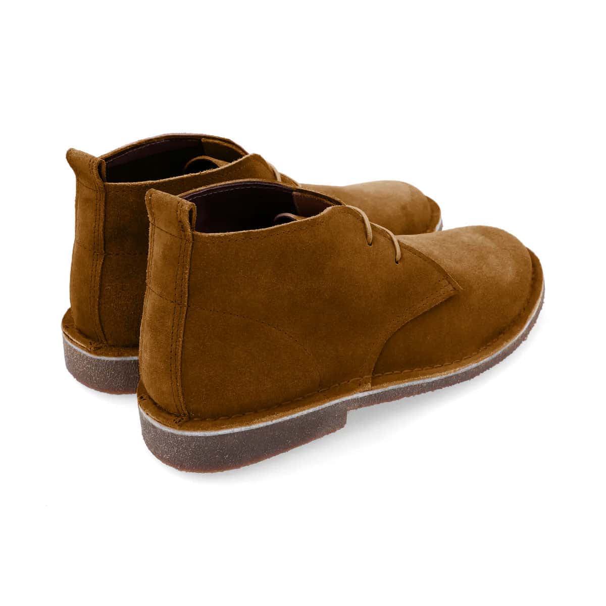 Botas Desert Hombre Cuero Carnaza Canela - miniatura 2