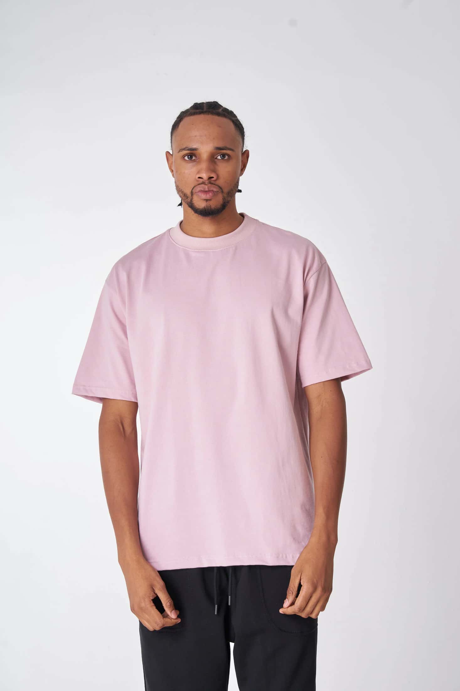 CAMISETA 270 GRAMOS, 100% ALGODÓN ROSA CLARO
