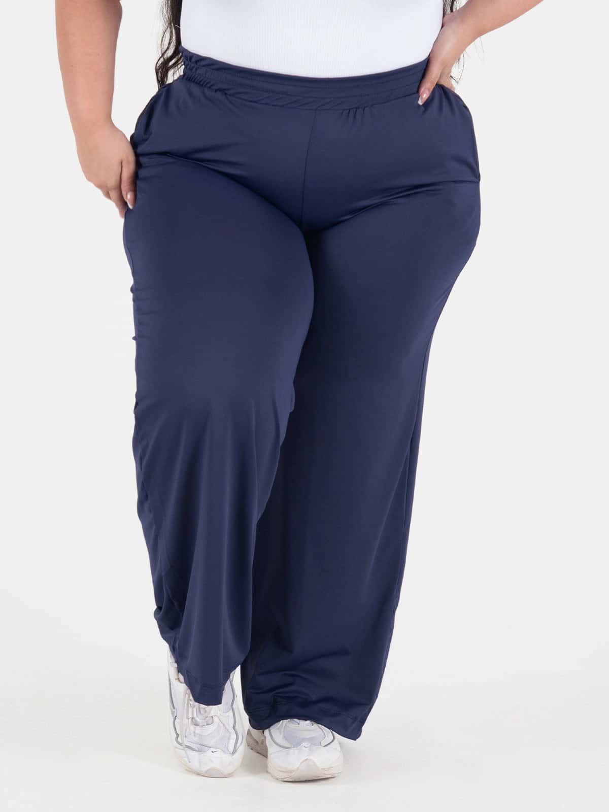 sahay pantalon azul oscuro talla plus