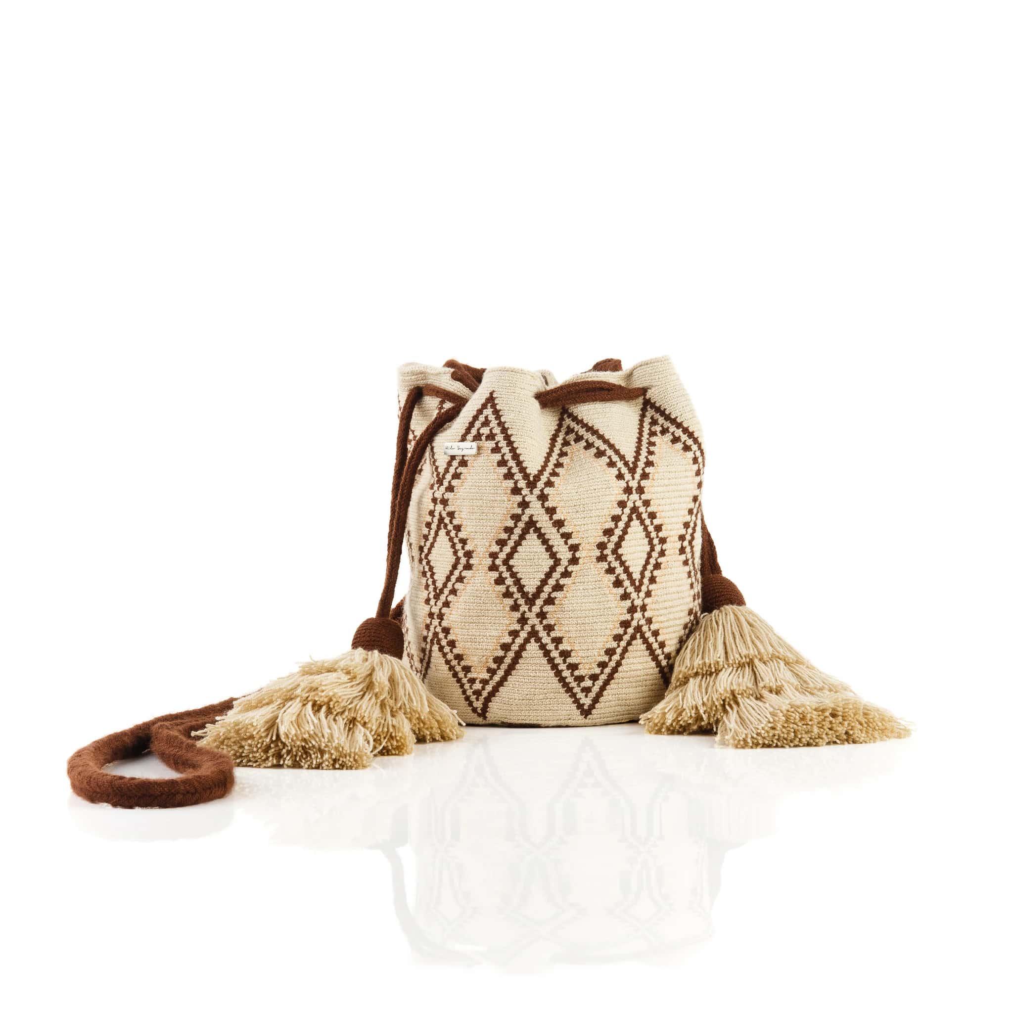 Mini Bolso Wayuu Arena/Marrón