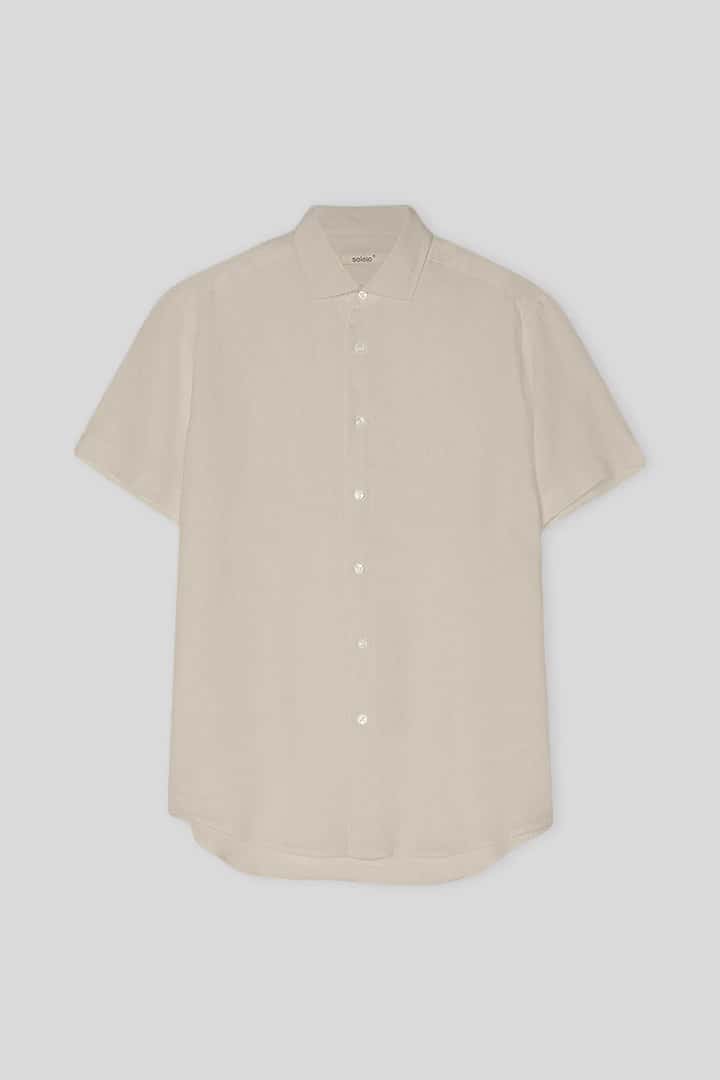 Men's linen shirt beige