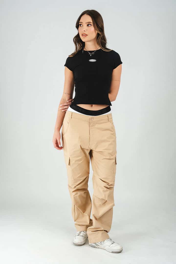 PANTALON CARGO EN DRILL - miniatura 2