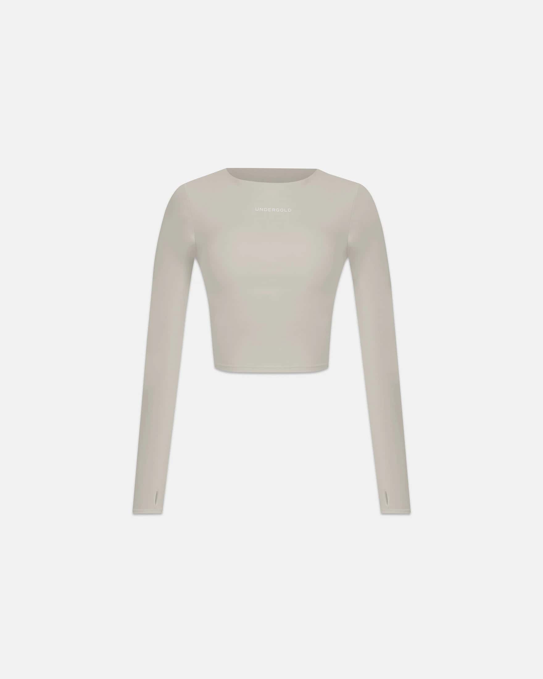 W Line Basic Long Sleeve Tshirt Light Gray