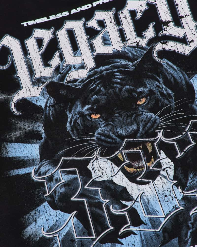 Camiseta Negra Oversize Panther - miniatura 5