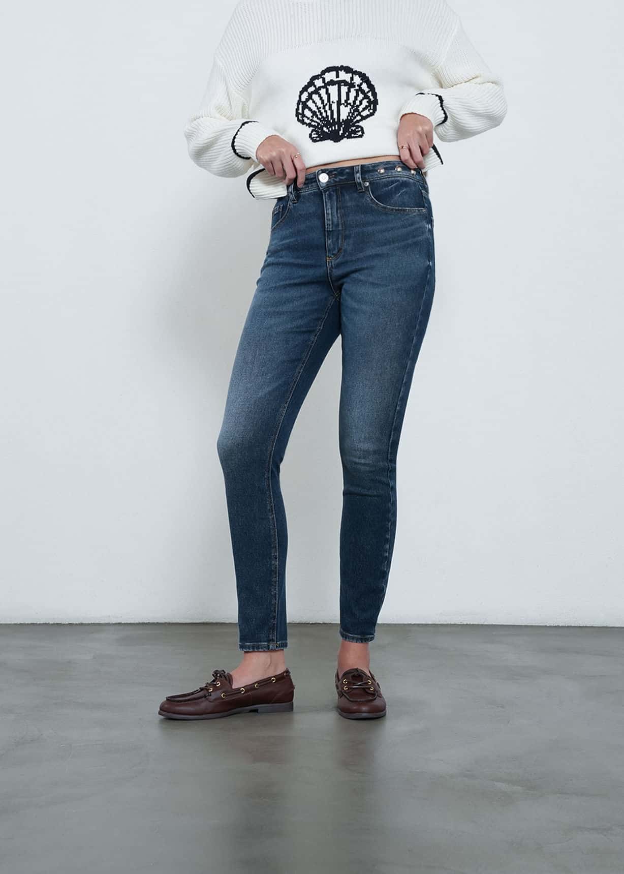 Jean Skinny con taches