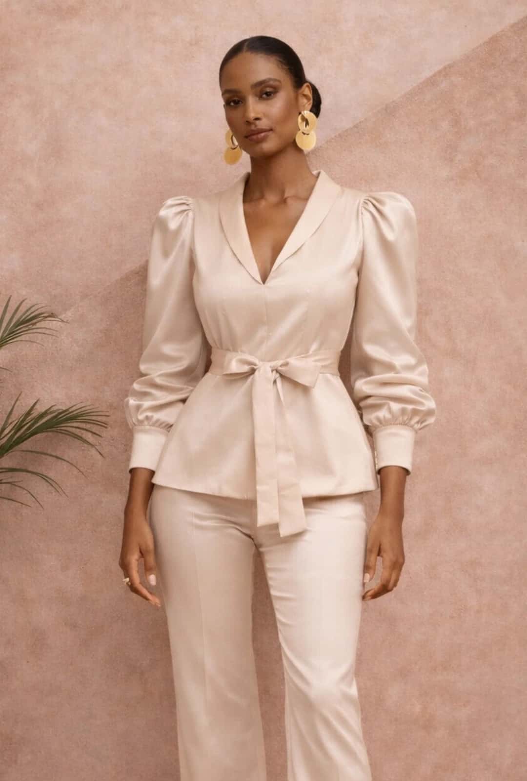 Blusa Lecricia marfil - miniatura 3