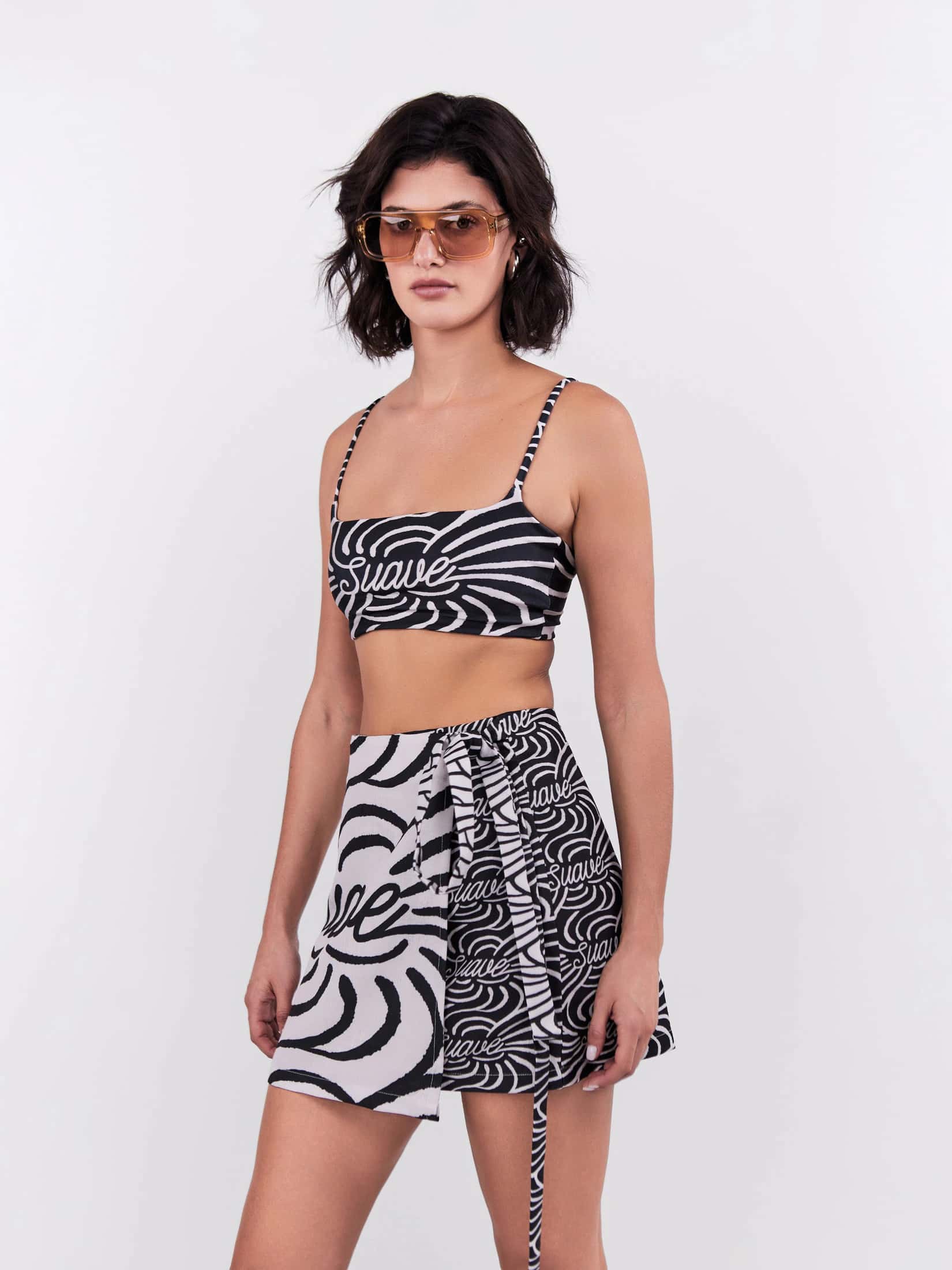 Mini Falda Suave - Negro