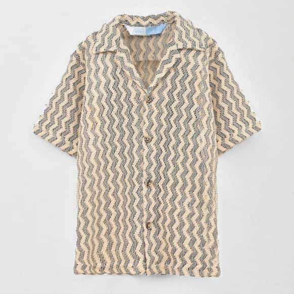 CAMISA MC TEJIDA LISA NINO