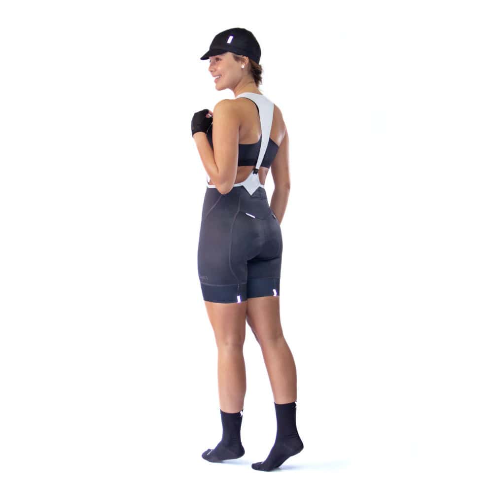 PANTALONETA CICLISMO CON CARGADERAS NÁPOLES PARA MUJER GRIS - miniatura 2