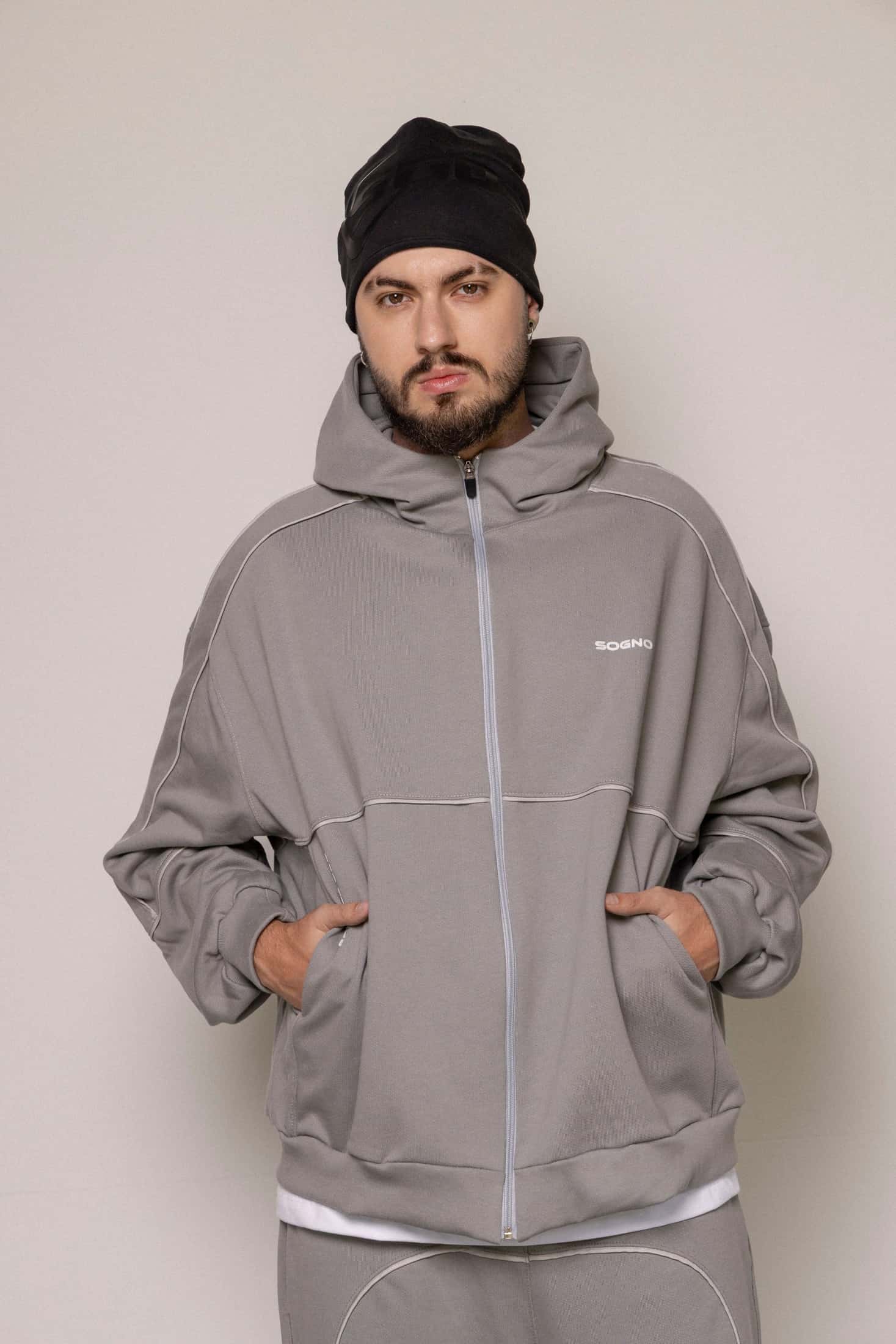 Hoodie 87/27 Sgo-Gris