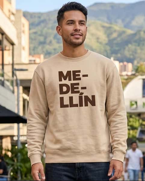 Buzo Cuello Redondo Medellin Beige-Cafe