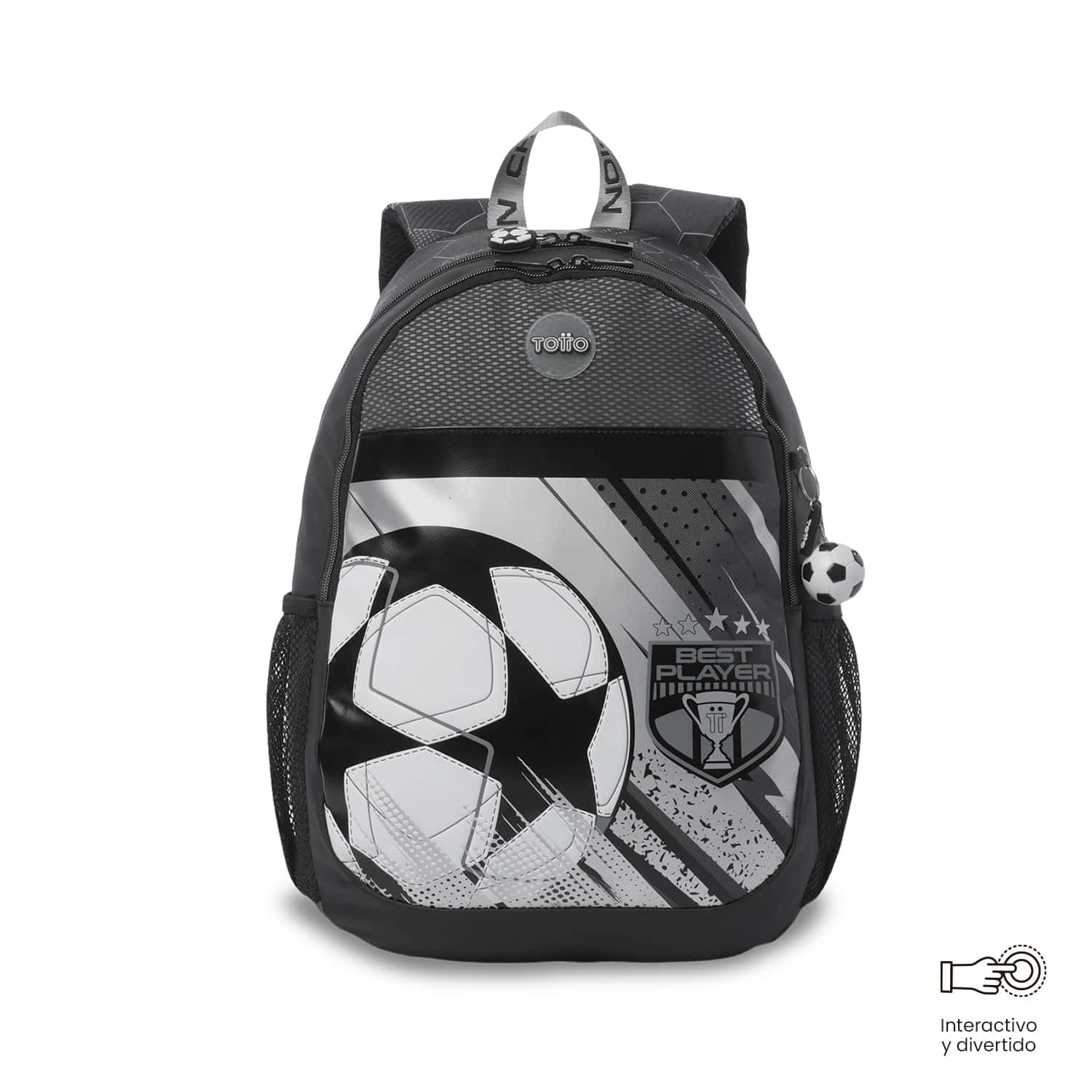 Morral para Niño Champion Grande color Gris