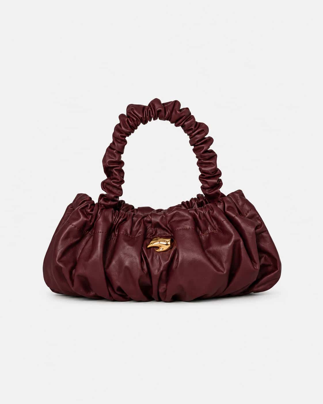 Pierre M Burgundy Leather Bag
